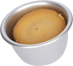 Kitchencraft Mini Pudding Molds Anodized Aluminum 7.5cm Set of 4 Silver Baking Molds & Trays Naty Shop