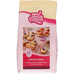 Funcakes Mix Für Schweizer Sahne, Einfach Zu Berübenen, Lecker Zum Füllen Von Kuchen, Cupcakes Und Anderen Leckereien, Nur Wasser Addenden, Halal. 500 G. Mixture for baking and cooking Naty Shop Default Title