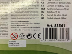 Bino World of Toys Dollhouse with balcony, Toy for toddlers from 3 years old, with 3 floors, stairs, 4 rooms and balcony incl. 15-TLG. Accessories, To promote children's skills, Pink design Naty Shop dollhouses