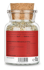 Ankerkraut "Merry Crisis" Anlass-Gewürz, Aioli Pfeffer Salz zum Verschenken, Gewürz Geschenk mit Knoblauch, 155 g im Corkenglas