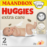 Huggies Extra Care Baby Diapers, Size 2 (3-6kg), Super Absorbent, Disney Design, Bulk Pack, 160