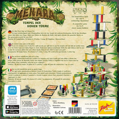 Zoch 601105101 Menara - Temple of High Towers, a tactical tower building game for 1 to 4 builders, the addictive stacking game for the whole family, for children aged 8 and up