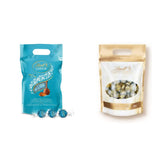 LINDOR chocolate balls with salted caramel | approx. 80 milk chocolate balls with salted caramel filling | Bulk Pack & Marc de Champagne Chocolate Balls | 700 g