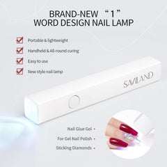 Saviland U V Lampe FĂŒr GelnĂ€gel: Mini U V Lampe FĂŒr NĂ€gelSchĂŒtzen Sie Die Haut Wiederaufladbar Klein LED Nagellack TrocknergerĂ€t FĂŒr Nagellack Aufbaugel Nail Tips Nagelkleber Geschenke FĂŒr Frauen
