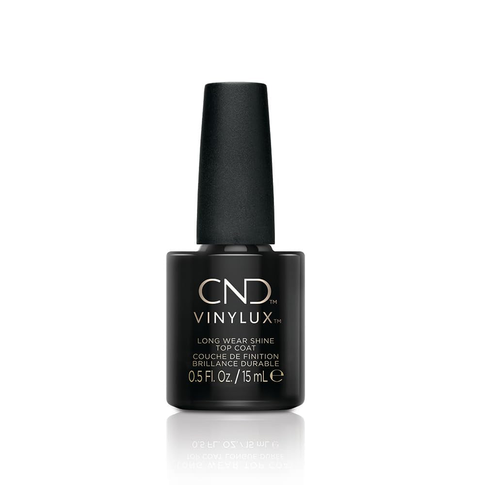 CND Vinylux - Nail Polish Top Coat, Easy Application, Lasts Over 1 Week, Quick Dry Formula, Easy To Remove, Protects Nail Polish, Extra Shine, 15ml