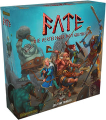 Fate: Defenders of Grimhelm, ELSNER Games, Cooperative Fantasy Board Game, Tower Defense Strategy, 1-4 Players, Ages 14+, Epic Adventure, Heroes & Magic, Tactical Game, FryxGames