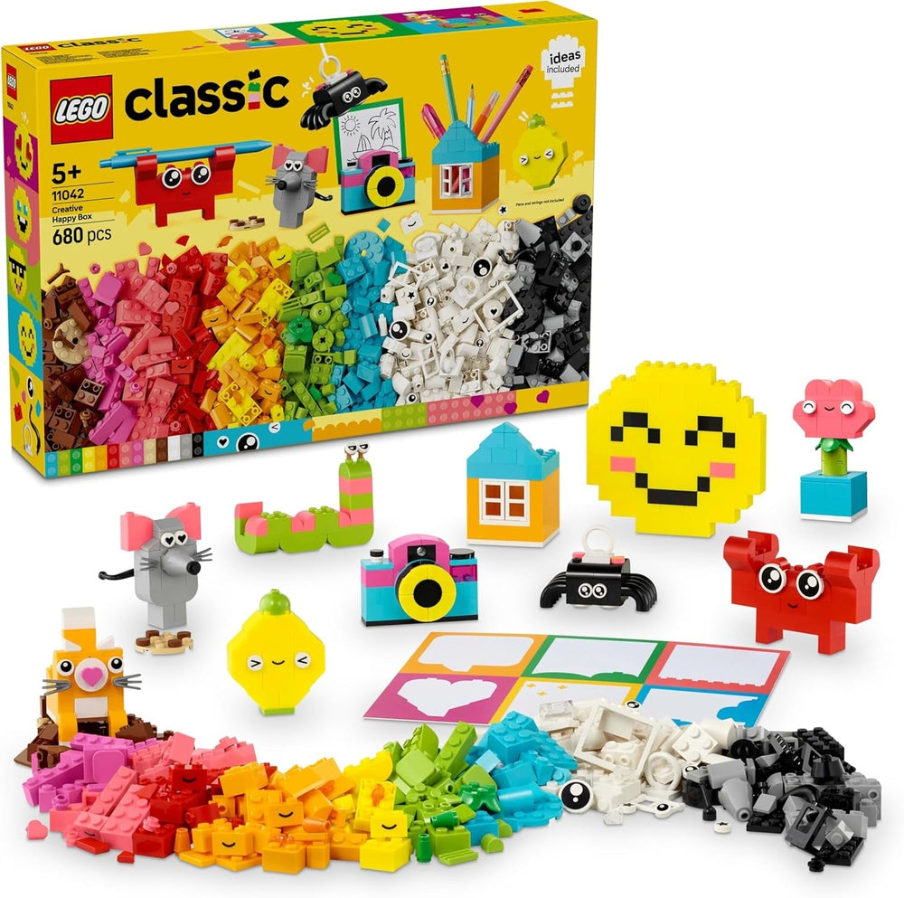 LEGO Classic Creative Fun Box, Colorful Building Bricks for Imaginative Role Play, Building Set for Beginners, Toys for Girls and Boys from 5 Years, Rebuildable Models 11042 Building Sets Besuche den LEGO-Store Default title