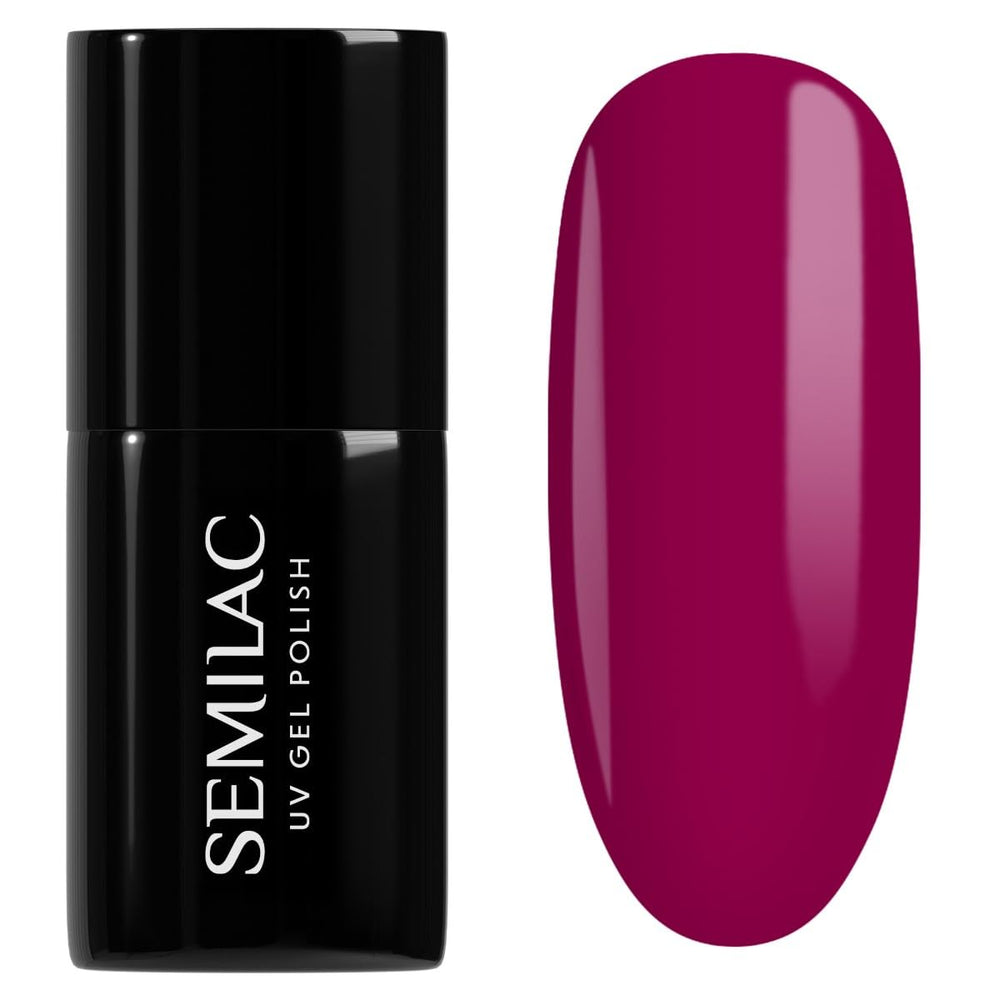 UV Nail Polish Semilac Hybrid 436 Powerful Burgundy 7ml Even Better Together Collection