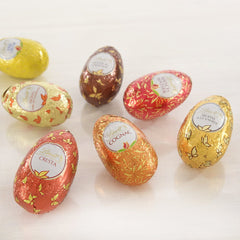 Chocolate Selection Eggs | 288 g | 2 x Crested Eggs and Chocolate Truffles | 3 x 90g | The finest Marc de Champagne truffles in White Chocolate | Easter Chocolate | Gift of Chocolate