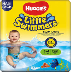 Huggies Little Swimmers Swim Diapers, Size 3-4 (7-15kg), 1 Pack of 20