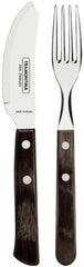 Tramontina PIZZA Besteck, 8-Tlg Set, Für 4 Personen, Rostfreier Edelstahl, Fsc-Zertifizierte Holzgriffe, Spülmaschinenfest Bucatarie Naty Shop