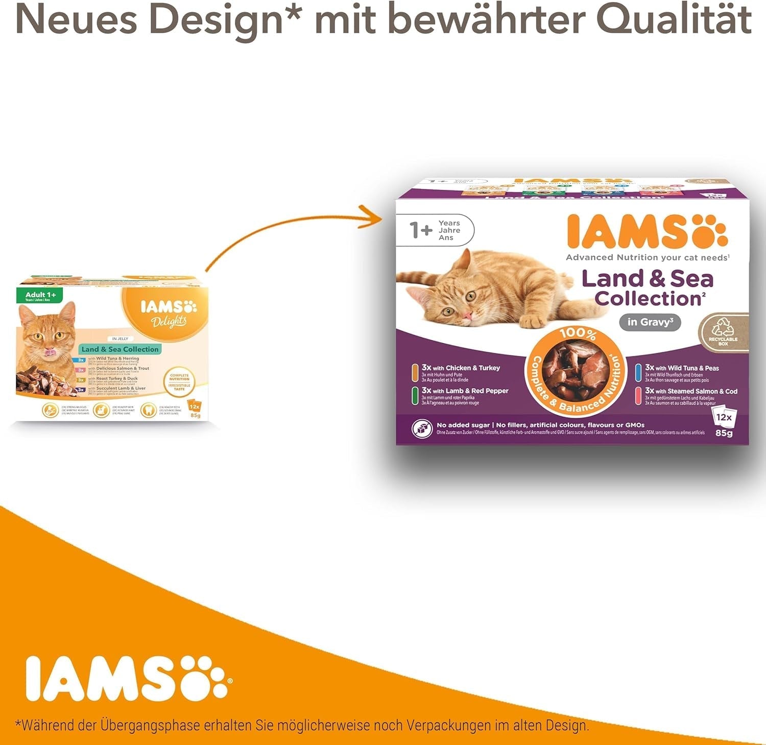 IAMS Delights Kitten Hrană umedă - Multipack Hrană pentru pisici cu pui în sos, hrană de înaltă calitate pentru pisoi junior de la 1-12 luni, 12 X 85G