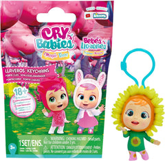 CRY BABIES MAGIC TEARS Schlüsselängänger| Überraschungs-Sammelpuppe Schlüsselanhänger, 7cm | Gift, Spielzeug für Kinder ab 3 Jahre, Weiß