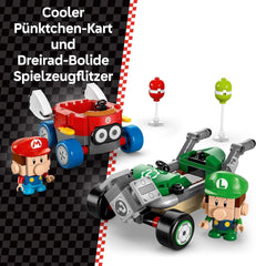 LEGO Mario Kart - Baby Mario Vs. Baby Luigi Nintendo Collectible Figures 2 Buildable Speedmen Toy Gift for Boys, Girls and Gamers Age 8+ Adventure Toy 72034 Building Sets Besuche den LEGO-Store