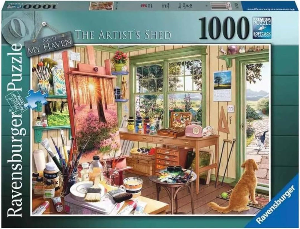 Ravensburger Puzzle 1000 piese - Adăpostul meu: magazia artistului Puzzle Naty Shop Design nou