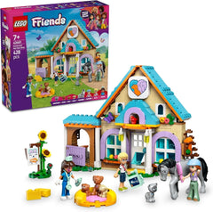 LEGO Friends Veterinary Cabinet for Horses and Pets, Building and Play Set for Imaginative Role Play with 3 Minifigures and 5 Animal Figures, Gift Idea for Girls 7 Years Old 42651 Building Sets Besuche den LEGO-Store Default Title