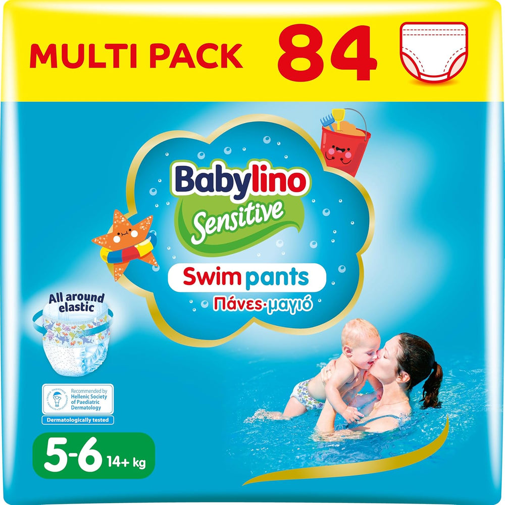 Diapers Sensitive Swim Pants, for sea and pool, size 5-6 (over 14 kg), 84 pieces