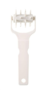HENDI Stiproller, Stippwalzse, Teigigel, Teig Gitterschneider, für saftige Kuchen- und Gebäckböden sowie Pizzateig, 77x210mm, Polypropylene