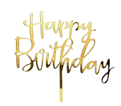 Non-edible decoration, Topper, Happy Birthday