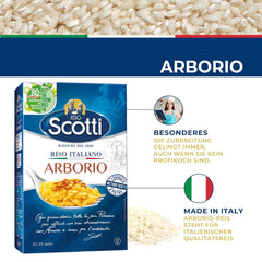 Arborio rice, extra fine rice for risotto, rice from Italy, cooking time 15-18 minutes, 1 kg