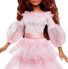 Mattel DISNEY Arielle, die Meerjungfrau - Festliche Arielle-Puppe mit pinkfarbenem Kleid und red Haaren, beweglich mit 5 Gelenken und Frisierspaß, für Kinder ab 3 Jahren, HPD90