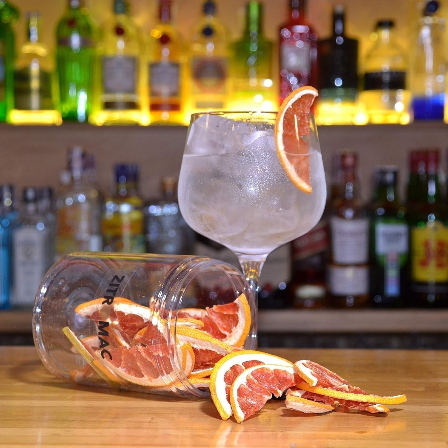 90gr Grapefruit uscat pentru cocktailuri - Fructe uscate fără zahăr pentru cocktailuri, decorațiuni, cofetărie, Crăciun, băuturi - 100% Natural Felii uscate fără aditivi Produse deshidratate Naty Shop