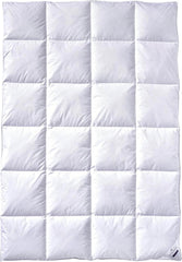 Billerbeck Martina® down comforter - Comforter 135 X 200 Cm - Comforter for all seasons - Suitable for allergy sufferers - 90% goose down, 10% goose feathers - White Naty Shop Comforters and Quilts Medium (M) 135 X 200 Cm