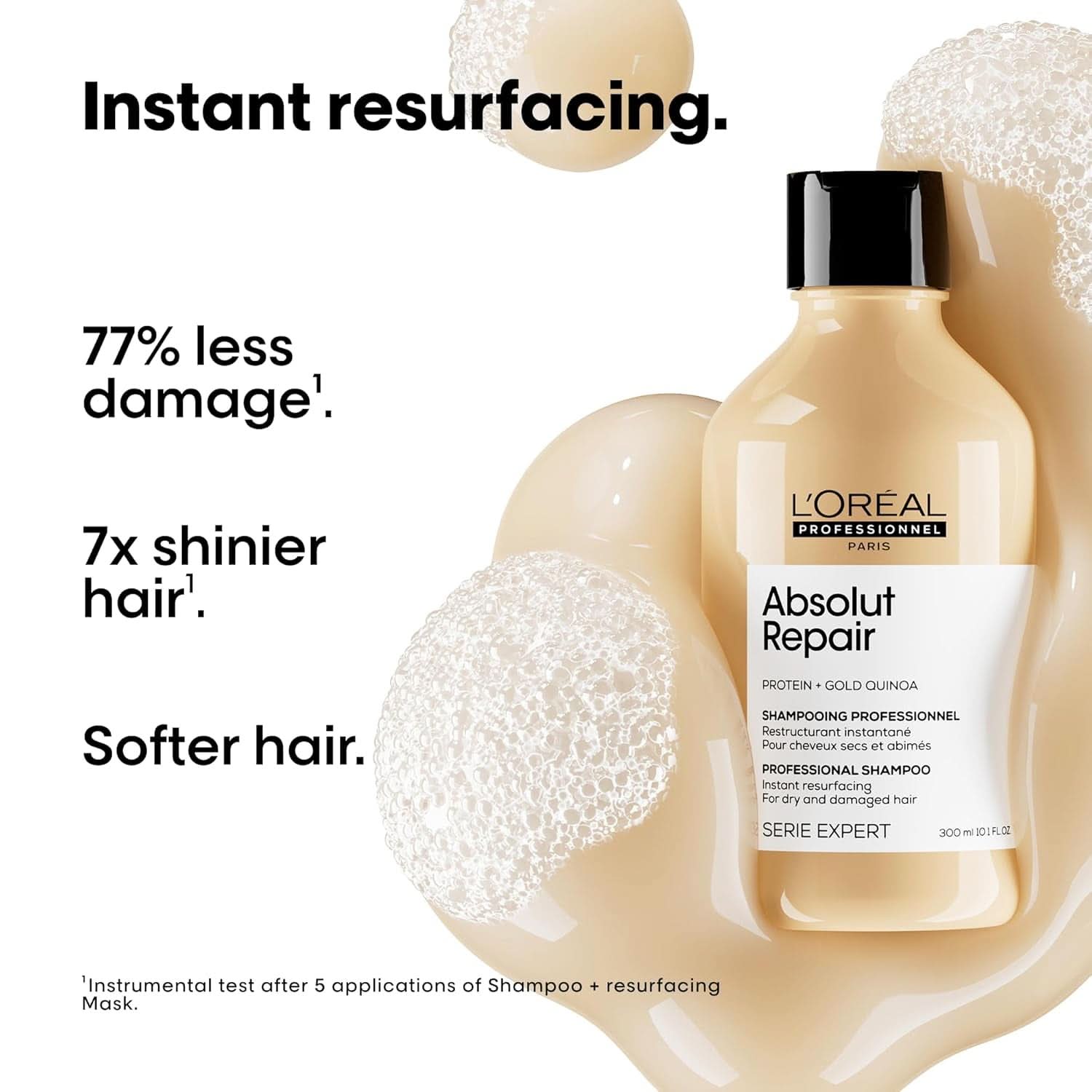 L'OréAl Professionnel Serie Expert Absolut Repair Gold, Quinoa Shampoo + Protein Duș și baie Naty Shop
