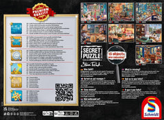 Schmidt Spiele 59656 Studioul artistului, 1000 piese Puzzle secret Puzzle Naty Shop