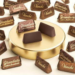 Venchi Gianduiotti Extra Black 1 Kg - Piemontese Chocolate With 75 Percent Cocoa And Hazelnut Paste PGI Vegan Gluten Free