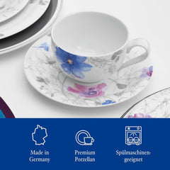 Villeroy & Boch - Mariefleur Gris Set de cafea sau mic dejun din porțelan premium Seturi vesela masa Naty Shop