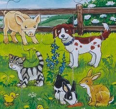 Ravensburger Jigsaw Puzzle for Kids - 06046 Farm Animals in the Meadow - 15 Piece Framed Jigsaw Puzzle for 3+ Kids Puzzle Naty Shop