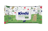 Kindii Natural Balance wet wipes for babies – (1 x 60 pcs.) Wet wipes for babies and children – Protective, Aloe Vera, Delicate fragrance – 60 pcs.