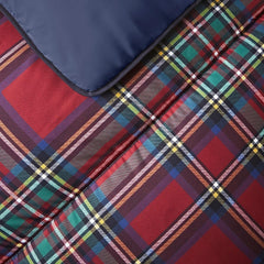 Night Lark Duvet and Pillowcase Set, 10.5 tog, Single, Classic Red Tartan, Luxury Bedding, Hypoallergenic, Machine Washable Duvets and Comforters Naty Shop