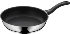 WMF Devil Pfannenset 2-Teilig, Bratpfanne 28 Cm + 24 Cm, Pfanne Induktion, Cromargan Edelstahl Beschichtet, Kunststoffgriff Naty Shop