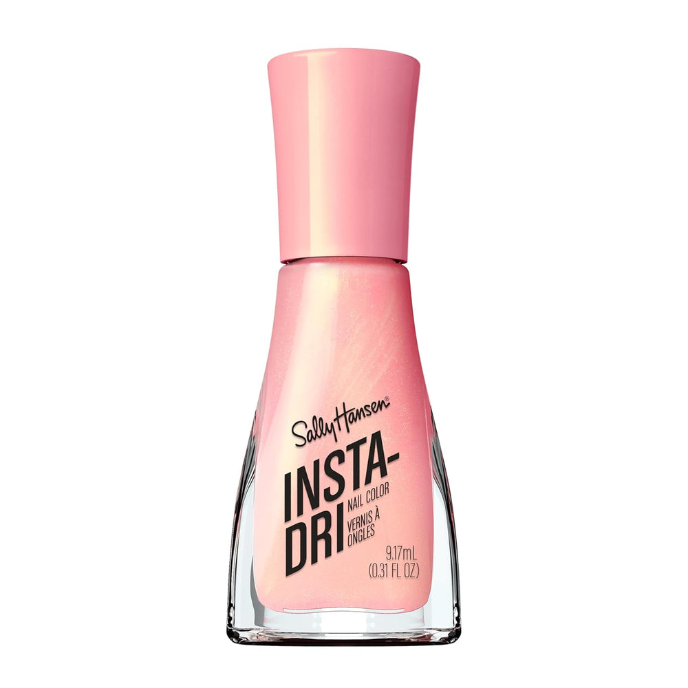 Insta Dri Pink Plush Nail Polish, Quick Dry, Vegan Formula, Long Lasting Color, 9.17ml
