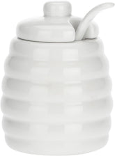 la Porcellana „Zaharniță Menage cu Lingură, Cutie Cadou, Albă”