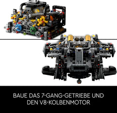 LEGO Technic McLaren P1, Set mit Supersportwagen für Erwachsene, Geschenk für Autofans, maßstabsgetreues Sammlerstück mit V8-Kolbenmotor und 7-Gang-Getriebe, Modellauto, Spielzeugauto Set 42172