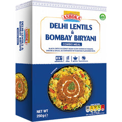 ASHOKA - Instant Delhi Lentils and Bombay Biryani - (1 x 250g)