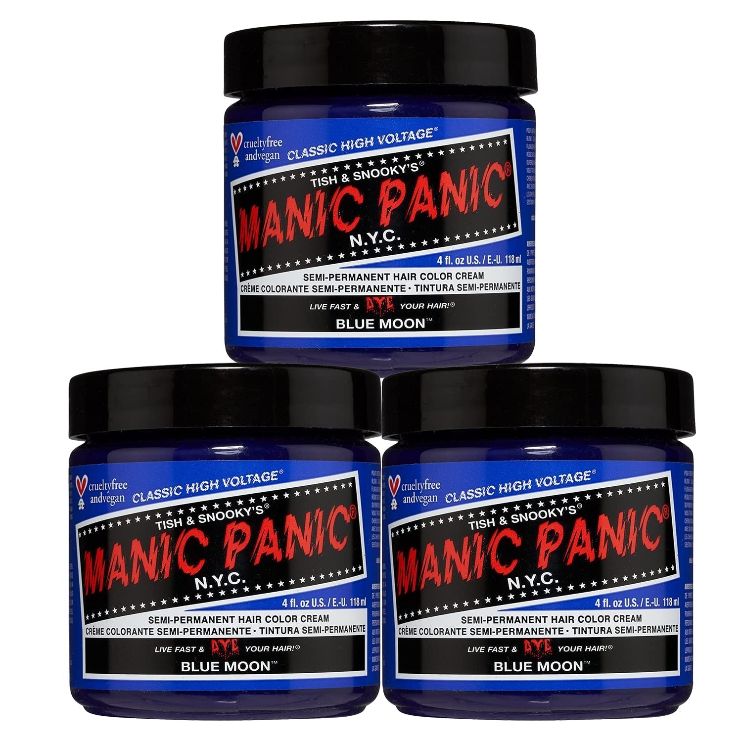 Manic Panic Electric Lizard Classic Cream, vegan, fără cruzime, vopsea de păr verde semipermanentă 118ml