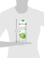 FOCO Organic Coconut Water Pure Refreshing Sports Drink 100% Coconut Water - 6 X 1 Liter Naty Shop