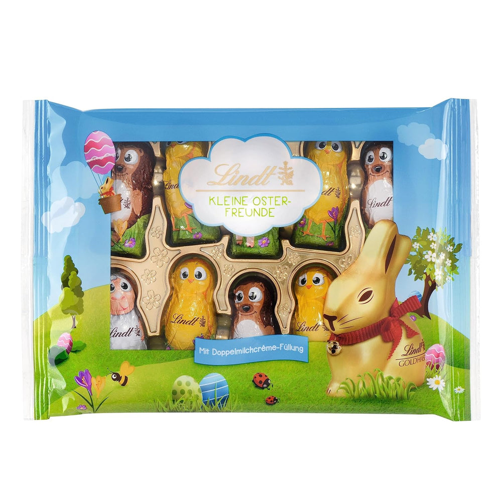 Lindt Little Easter Friends with Chocolate | 2 x 100g | 10 Fun Lindt Easter Friends | Fine Double Milk Cream in Alpine Milk Chocolate | Easter Eggs for Kids | Gift of Chocolate