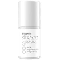 alessandro Striplac UV Top Coat Rosé - Bright, scratch-resistant nails up to 15 days - Can be used with or without color - Gentle removal technology - Vegan - Pink, Transparent, 6.5 ml