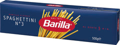 Pasta Barilla Classic Spaghettini no. 3 high-quality durum wheat, always al dente (1 x 500 g)