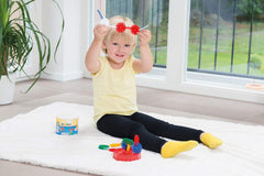 Lena 35946 Steckspiel Rondi 45 in Baudose, 55 Teile in bunten Farben, ca. 45 mm, 3 Jahre to 10 Jahr, Konstruktionsspielzeug mit Steckteilen, Mehrfarbig