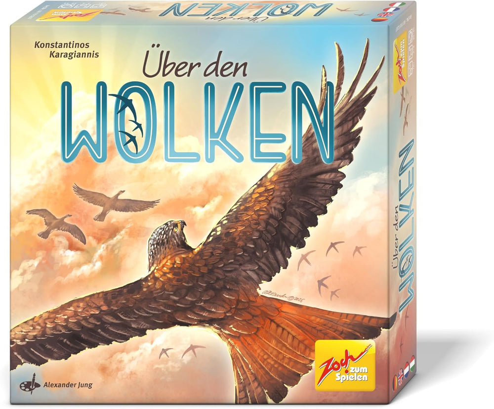 Zoch Above the Clouds - a strategic migratory bird race with maneuver cards, interesting flight formations, smart timing, a board game for strategy enthusiasts and families, children and adults aged 10 and up