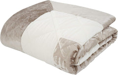 Catherine Lansfield Lattice Cut Velvet, Natural, cuvertură de pat - 220X230Cm Paturi si Cuverturi Catherine Lansfield
