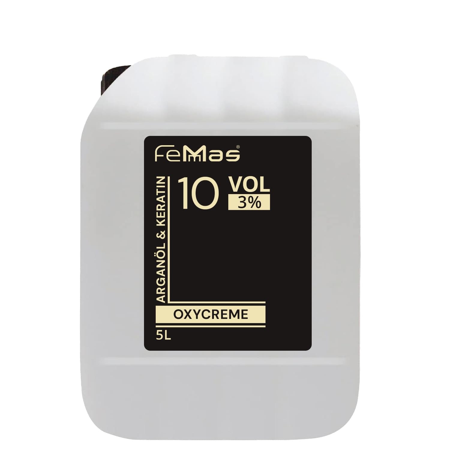 FemMas Oxycreme in 6% 1000 ml I Agent oxidant pentru colorarea și vopsirea părului I Aplicare ușoară și fixare optimă I Dezvoltator pentru rezultate uniforme în calitate de salon I Dezvoltator pentru colorarea părului Vopsea pentru par Naty Shop 3 5 litri (1 pachet)