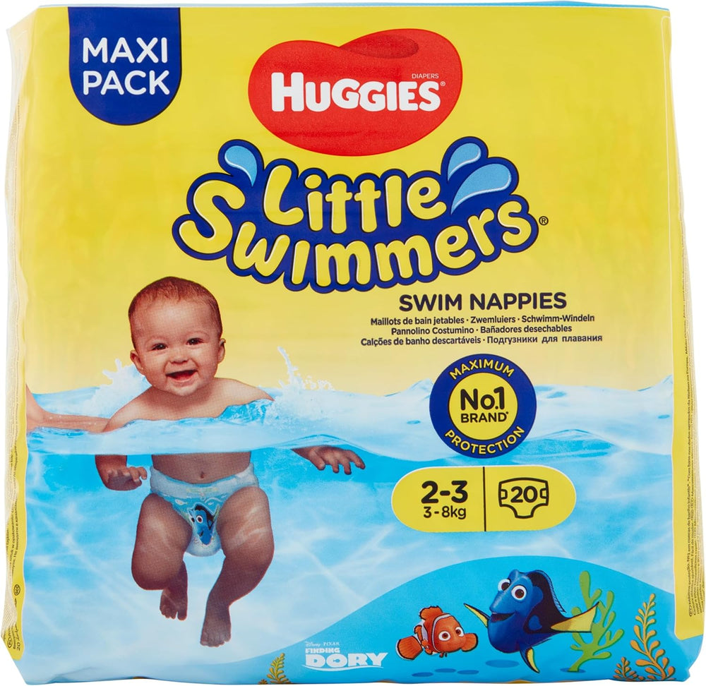 Scutece Huggies Little Swimmers, mărimea 2-3 (3-8 kg), 1 pachet (1 x 20 bucăți)