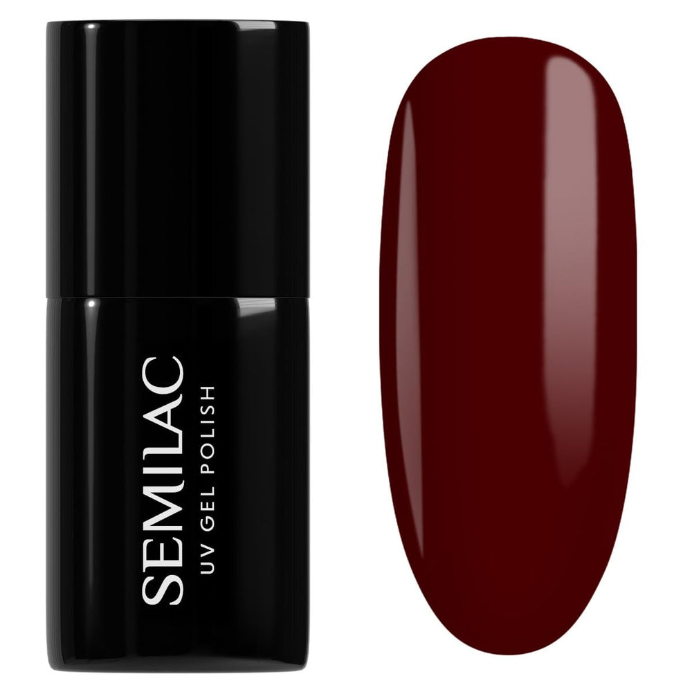 Semilac UV Nail Polish 029 Espresso 7ml Black White Collection